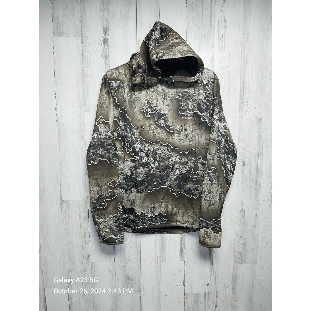 Realtree Excape Women's Camo Hoodie With Attached Gaiter Size Large